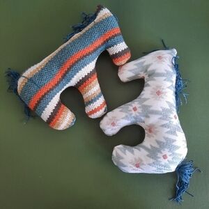 Hand-Made South Western Native Inspired Stuffed Mini Pillow Horse